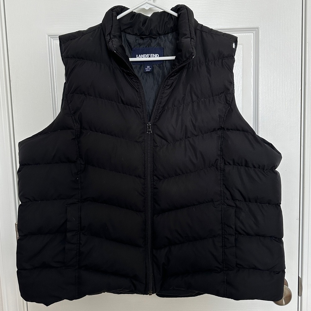 Women’s Plus Size Insulated Vest - Black
